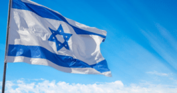 תמונת אווירה דגל ישראל