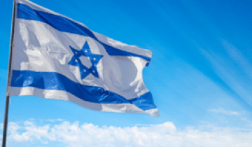 תמונת אווירה דגל ישראל